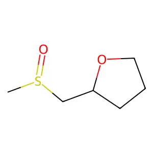 Furan, tetrahydro-2-((methylsulfinyl)methyl)- structure