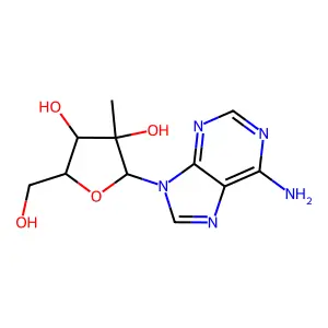 2'-C-methyladenosine structure