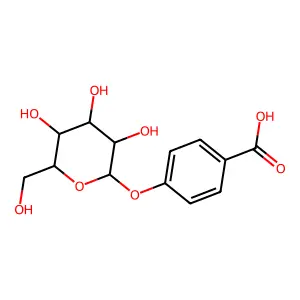 4-(β-D-吡喃葡萄糖氧基)苯甲酸 structure