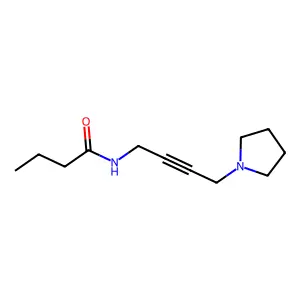 N-(4-(1-吡咯烷基)-2-丁炔基)丁酰胺 structure