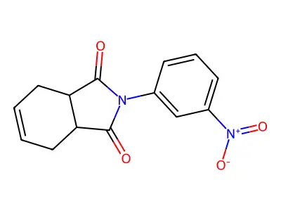 2-(3-nitrophenyl)-3a,4,7,7a-tetrahydro-1H-isoindole-1,3(2H)-dione structure