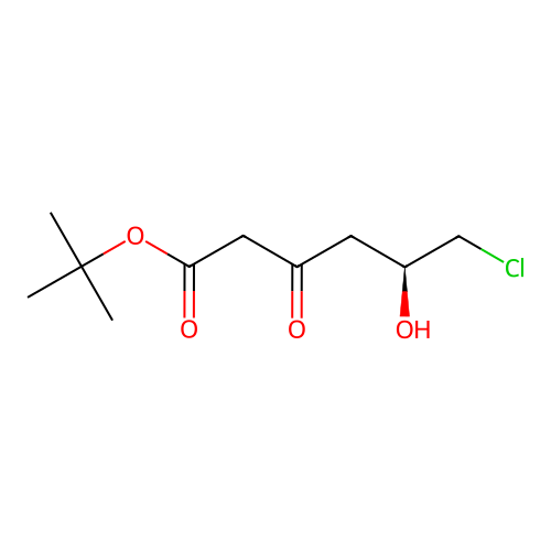 tert-butyl (5S)-6-chloro-5-hydroxy-3-oxohexanoate structure