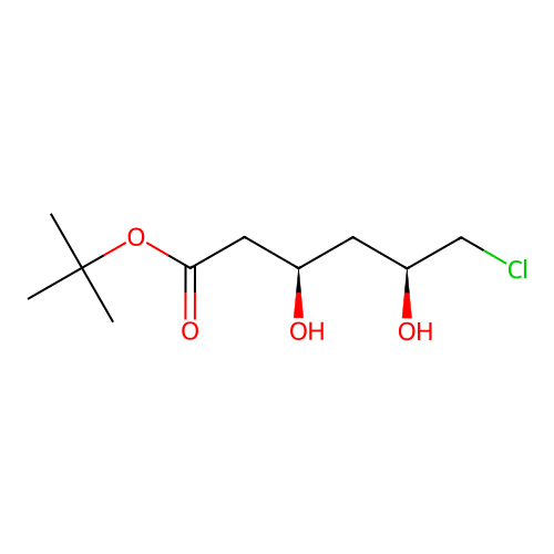 tert-Butyl (3R,5S)-6-chloro-3,5-dihydroxyhexanoate structure