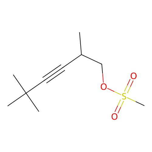 2,5,5-Trimethylhex-3-ynyl methanesulfonate structure