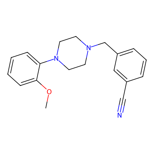 3-{[4-(2-Methoxyphenyl)piperazin-1-YL]methyl}benzonitrile structure