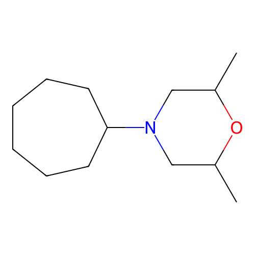 4-Cycloheptyl-2,6-dimethylmorpholine structure