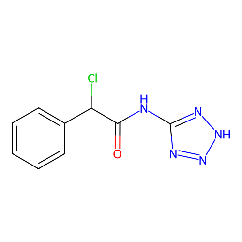 2-氯-2-苯基-N-(2H-四唑-5-yl)乙酰胺 structure