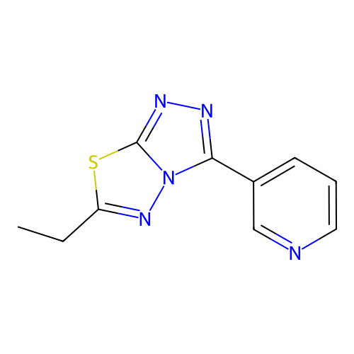 6-Ethyl-3-(pyridin-3-yl)[1,2,4]triazolo[3,4-b][1,3,4]thiadiazole structure