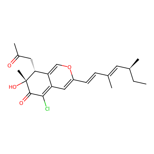 Isochromophilone IIa structure