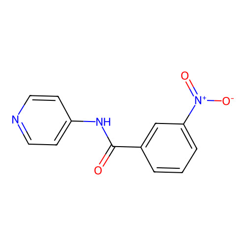 3-nitro-N-(pyridin-4-yl)benzamide structure