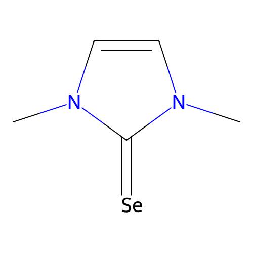 1,3-Dimethylimidazole-2-selone structure