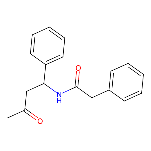 N-(3-oxo-1-phenylbutyl)-2-phenylacetamide structure