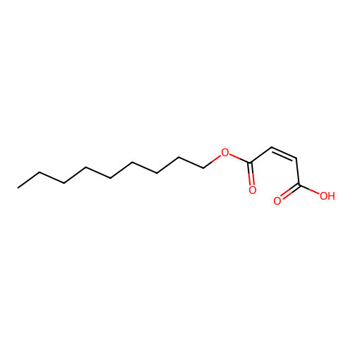 (Z)-4-nonoxy-4-oxobut-2-enoic acid structure
