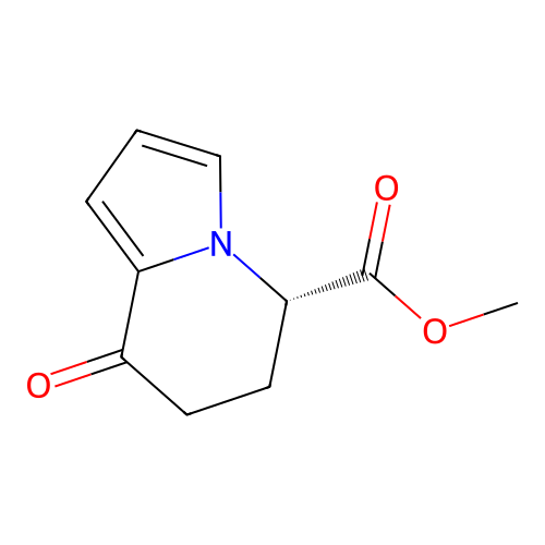 methyl (5S)-8-oxo-6,7-dihydro-5H-indolizine-5-carboxylate structure