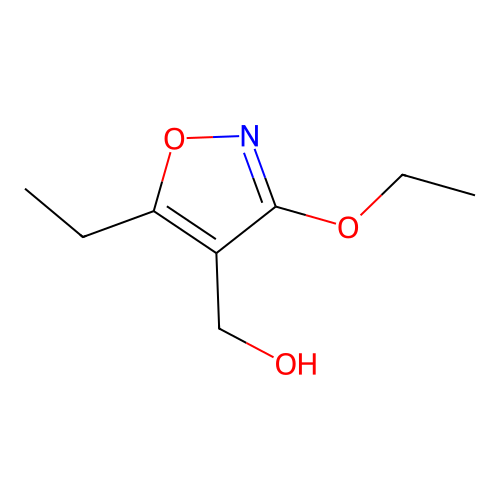 (3-Ethoxy-5-ethyl-1,2-oxazol-4-yl)methanol structure