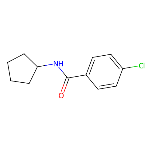 4-chloro-N-cyclopentylbenzamide structure