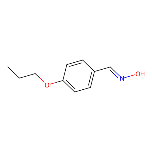 4-Propoxy-benzaldehyde oxime structure