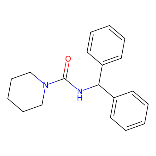 N-benzhydrylpiperidine-1-carboxamide structure