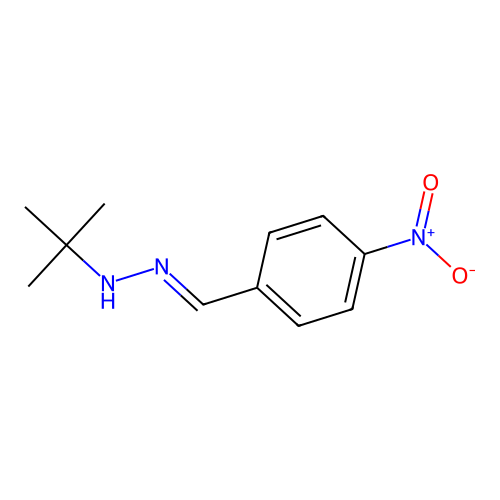 1-(tert-Butyl)-2-(4-nitrobenzylidene)hydrazine structure