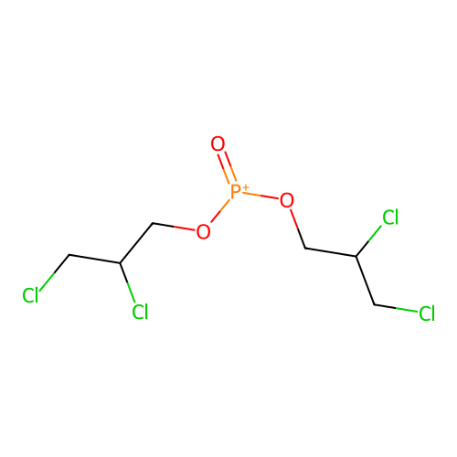 Bis(2,3-dichloropropoxy)(oxo)phosphanium structure