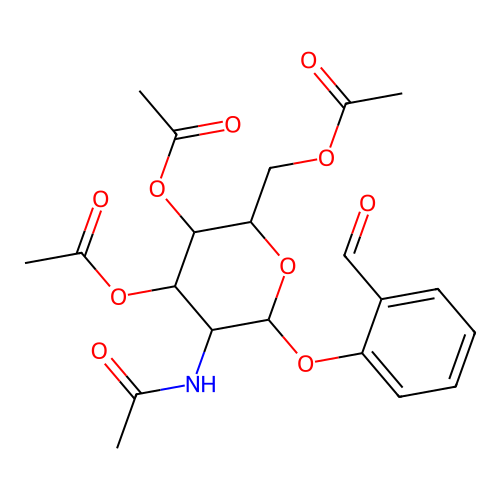[5-Acetamido-3,4-diacetyloxy-6-(2-formylphenoxy)oxan-2-yl]methyl acetate structure