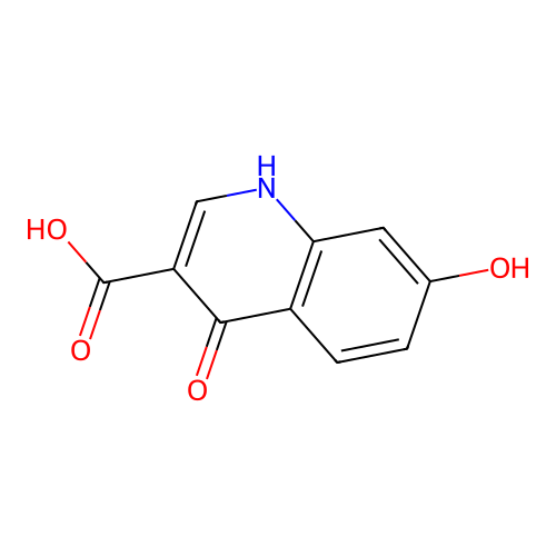 4,7-Dihydroxy-3-quinolinecarboxylic acid structure