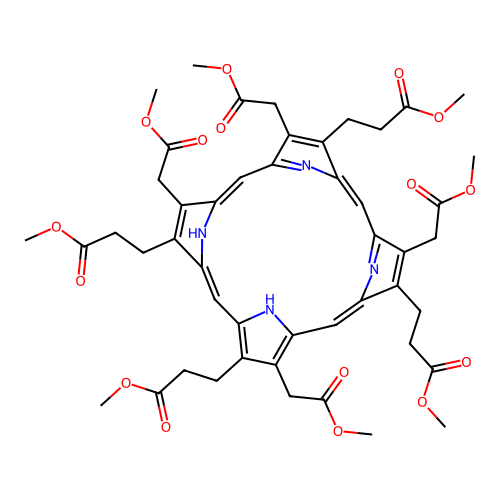 Uroporphyrin III octamethyl ester structure