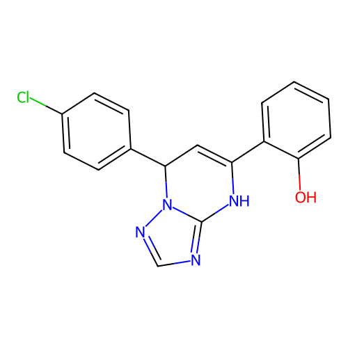 2-[7-(4-Chlorophenyl)-4,7-dihydro[1,2,4]triazolo[1,5-a]pyrimidin-5-yl]phenol structure