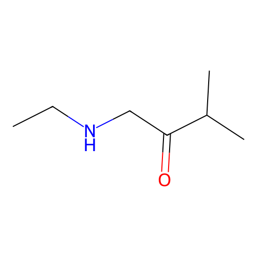 1-(Ethylamino)-3-methyl-2-butanone structure