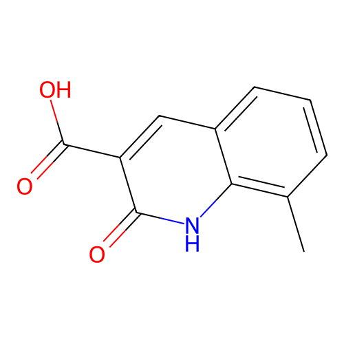 8-Methyl-2-oxo-1,2-dihydro-quinoline-3-carboxylic acid structure