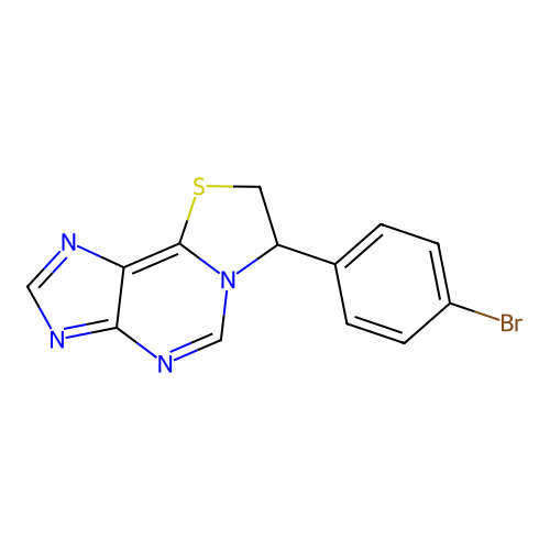7-(4-Bromophenyl)-7,8-dihydro[1,3]thiazolo[2,3-i]purine structure