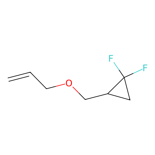 1,1-Difluoro-2-(prop-2-enoxymethyl)cyclopropane structure