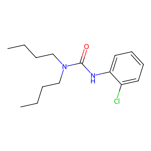 N,N-dibutyl-N'-(2-chlorophenyl)urea structure