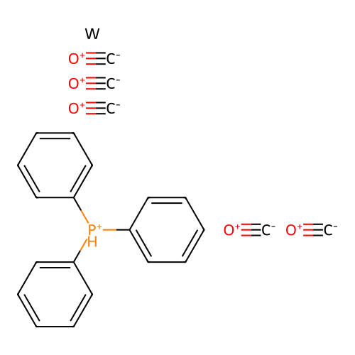 Tungsten, pentacarbonyl(triphenylphosphine)- structure
