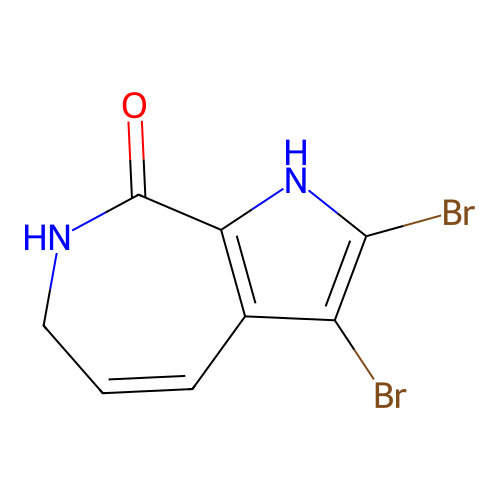 2,3-Dibromo-6,7-dihydropyrrolo[2,3-c]azepin-8(1H)-one structure