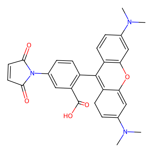 Tetramethylrhodamine-5-maleimide structure