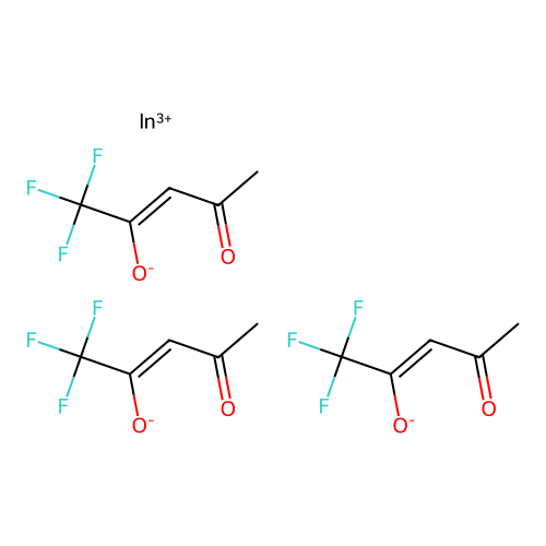 C15H12F9InO6 structure