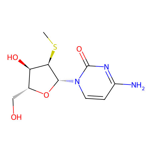 2'-S-methyl-2'-thioCytidine structure
