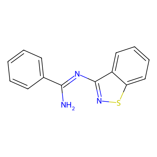 Benzenecarboximidamide, N-1,2-benzisothiazol-3-yl- structure