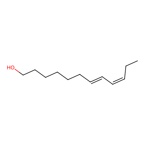 (7E,9Z)-dodeca-7,9-dien-1-ol structure