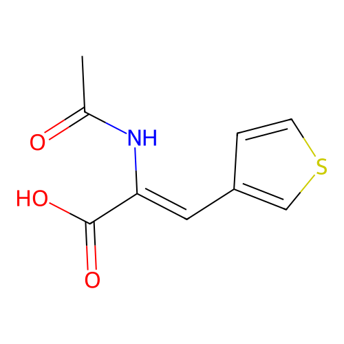2-Propenoic acid, 2-(acetylamino)-3-(3-thienyl)-, (Z)- structure