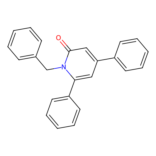 1-Benzyl-4,6-diphenyl-1,2-dihydropyridin-2-one structure