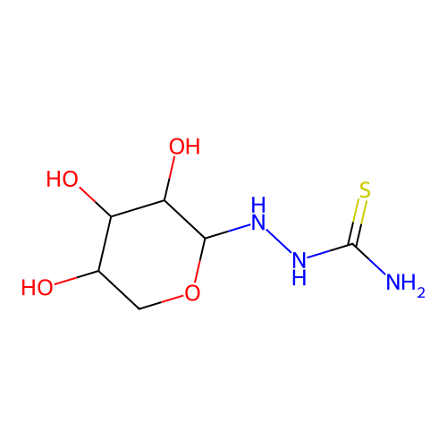 D-Arabinopyranosyl thiosemicarbazide structure