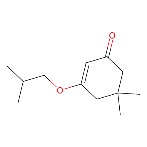 2-Cyclohexen-1-one, 5,5-dimethyl-3-(2-methylpropoxy)- structure