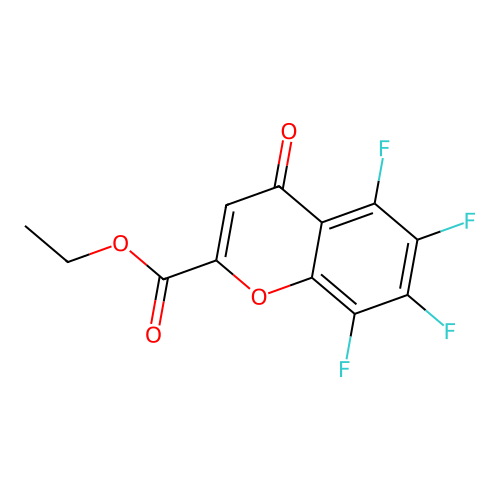ethyl 5,6,7,8-tetrafluoro-4-oxo-4H-chromene-2-carboxylate structure