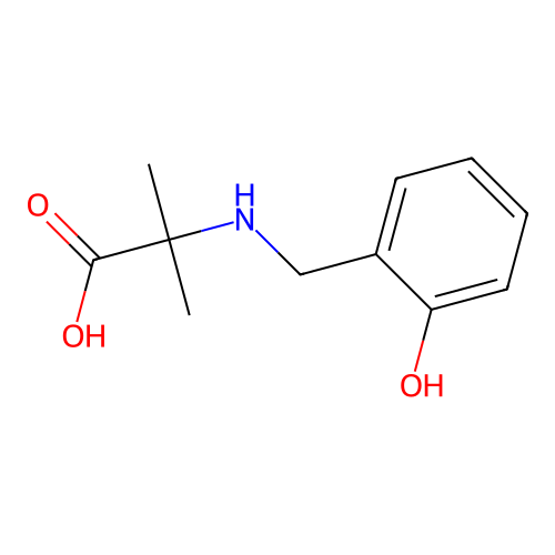 Alanine, N-[(2-hydroxyphenyl)methyl]-2-methyl- structure