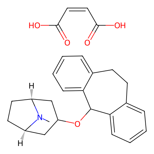 Deptropine maleate structure
