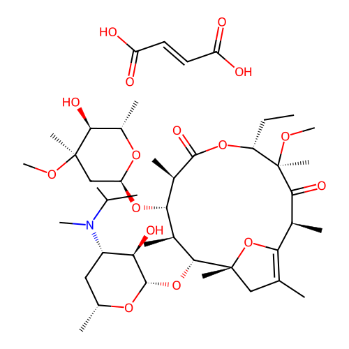 Mitemcinal fumerate structure