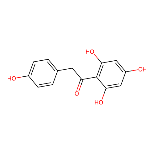 2-(4-Hydroxyphenyl)-1-(2,4,6-trihydroxyphenyl)ethanone structure