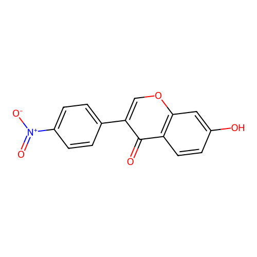 7-Hydroxy-4'-nitroisoflavone structure